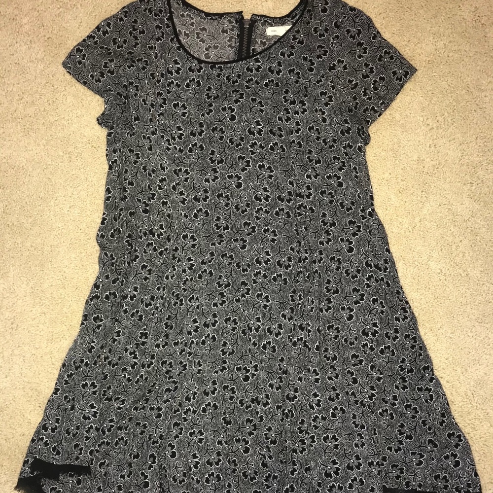Floral Black Dress